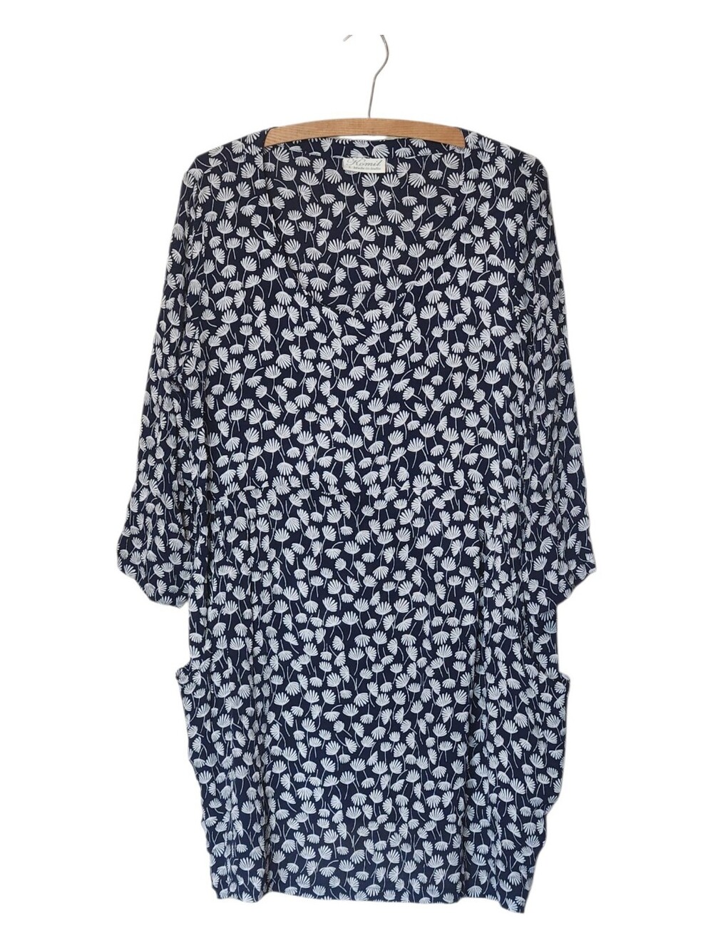 Komil Lucy Cotton Crepe Dandilion Tunic Dress Size Large